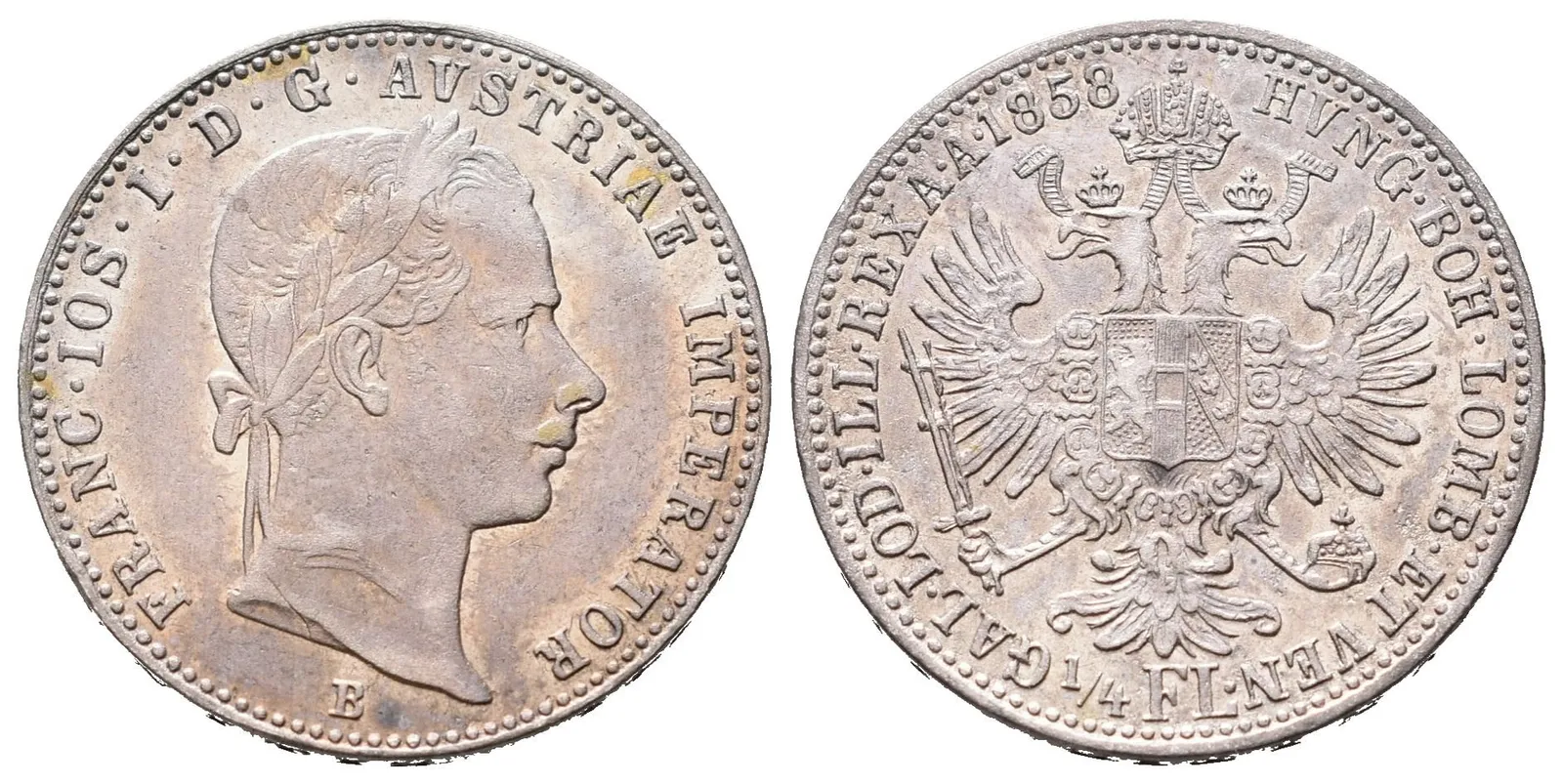 1/4 Zlatník 1858 B