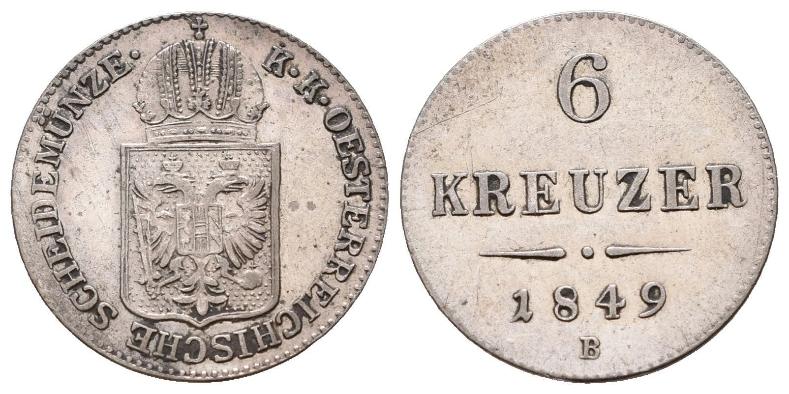 6 Krejcar 1849 B