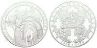 Stříbrná investiční medaile - Karel IV - Křivoklát - Ag 24,5 g - 999/1000 + Certifikát