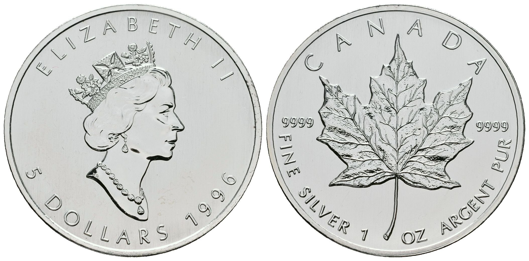 Kanada, 5 Dollars 1996 - Maple Leaf