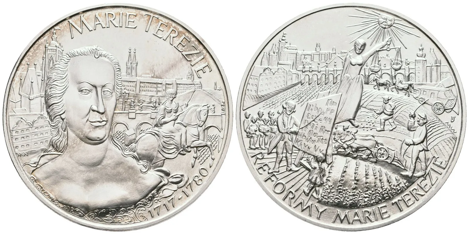 AE Medaile 2003 (Wichnerová) - Marie Terezie. Postř. Cu 50 mm, certifikát — 1