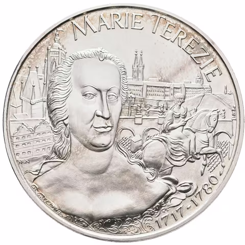 AE Medaile 2003 (Wichnerová) - Marie Terezie. Postř. Cu 50 mm, certifikát