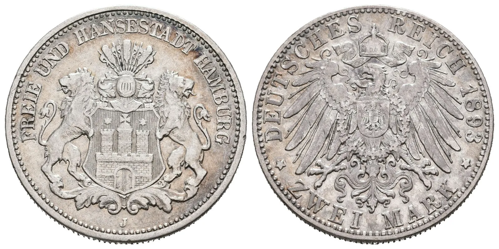 Hamburg, 2 Marka 1893
