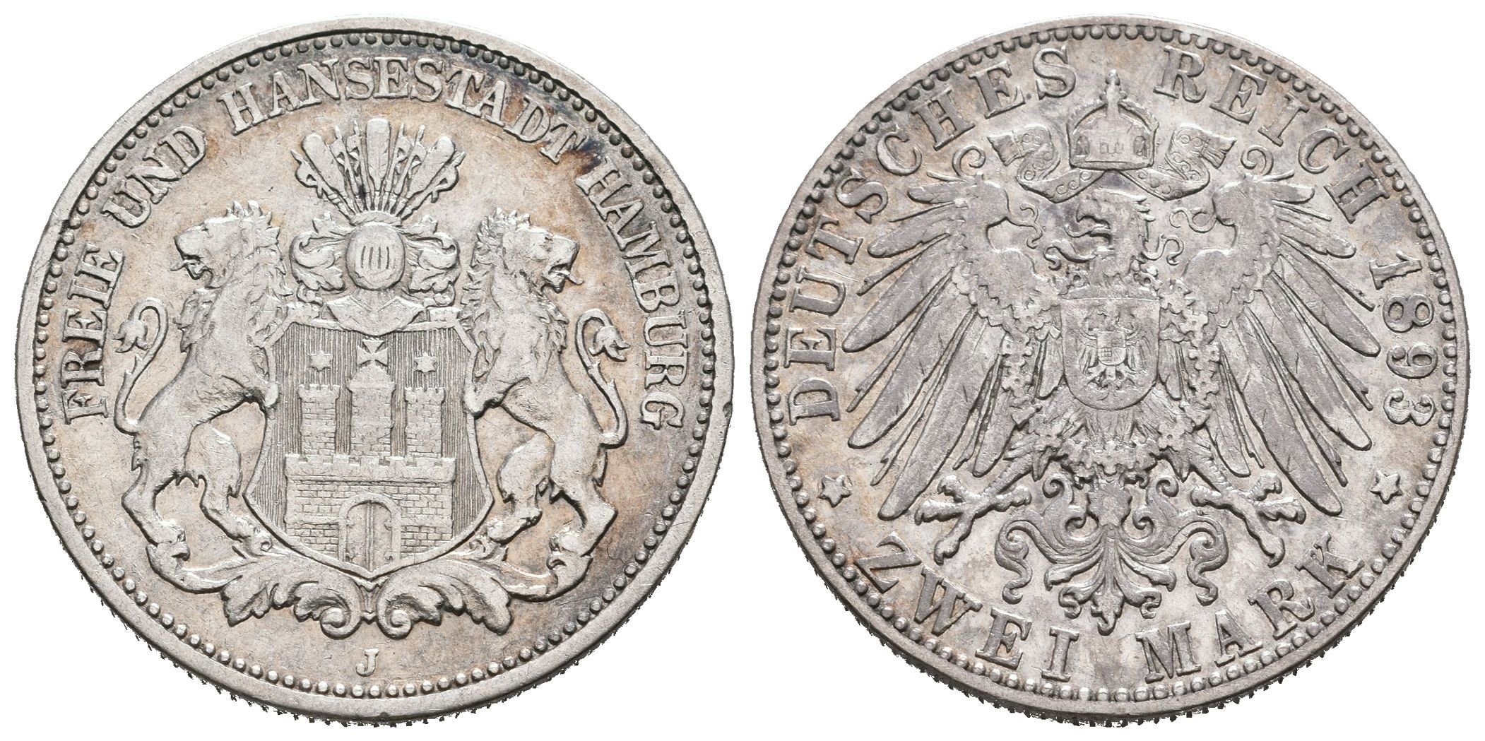 Hamburg, 2 Marka 1893