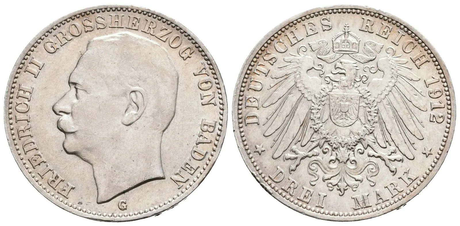 Baden, 3 Marka 1912 G