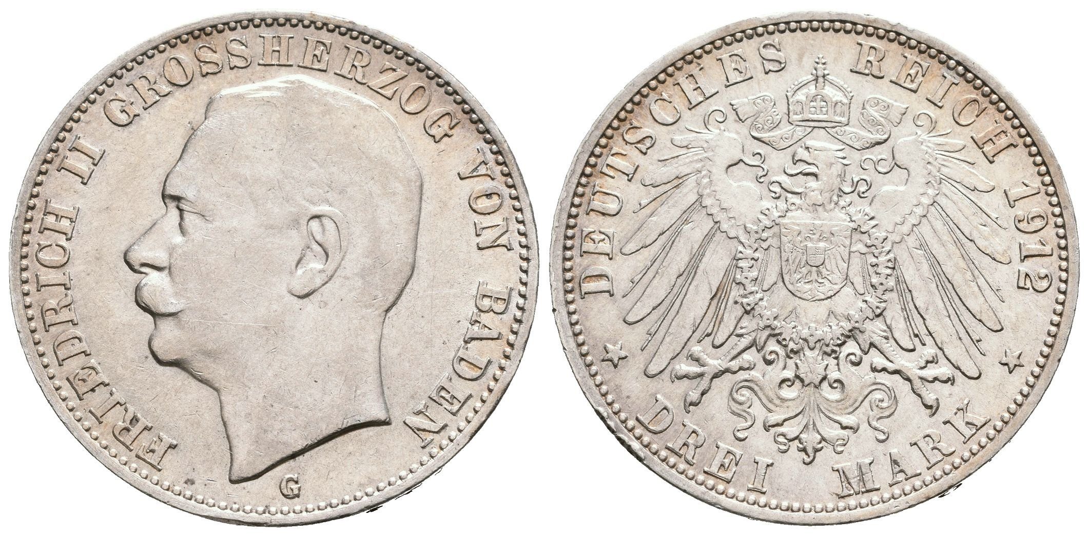 Baden, 3 Marka 1912 G