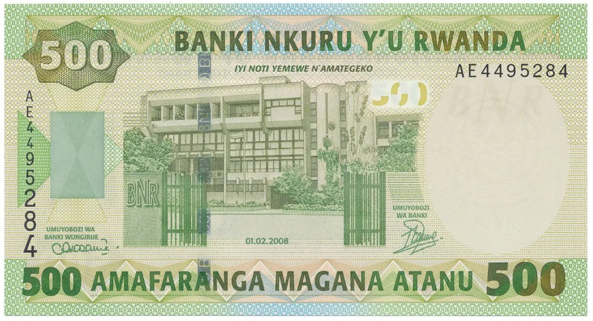 Rwanda, 500 Francs 2008, P.34a