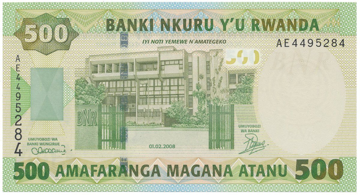 Rwanda, 500 Francs 2008, P.34a