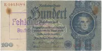 Německo, 100 Reichsmark 1935, válečná s průb. vod., CHYBOTISK, Hej.D8d
