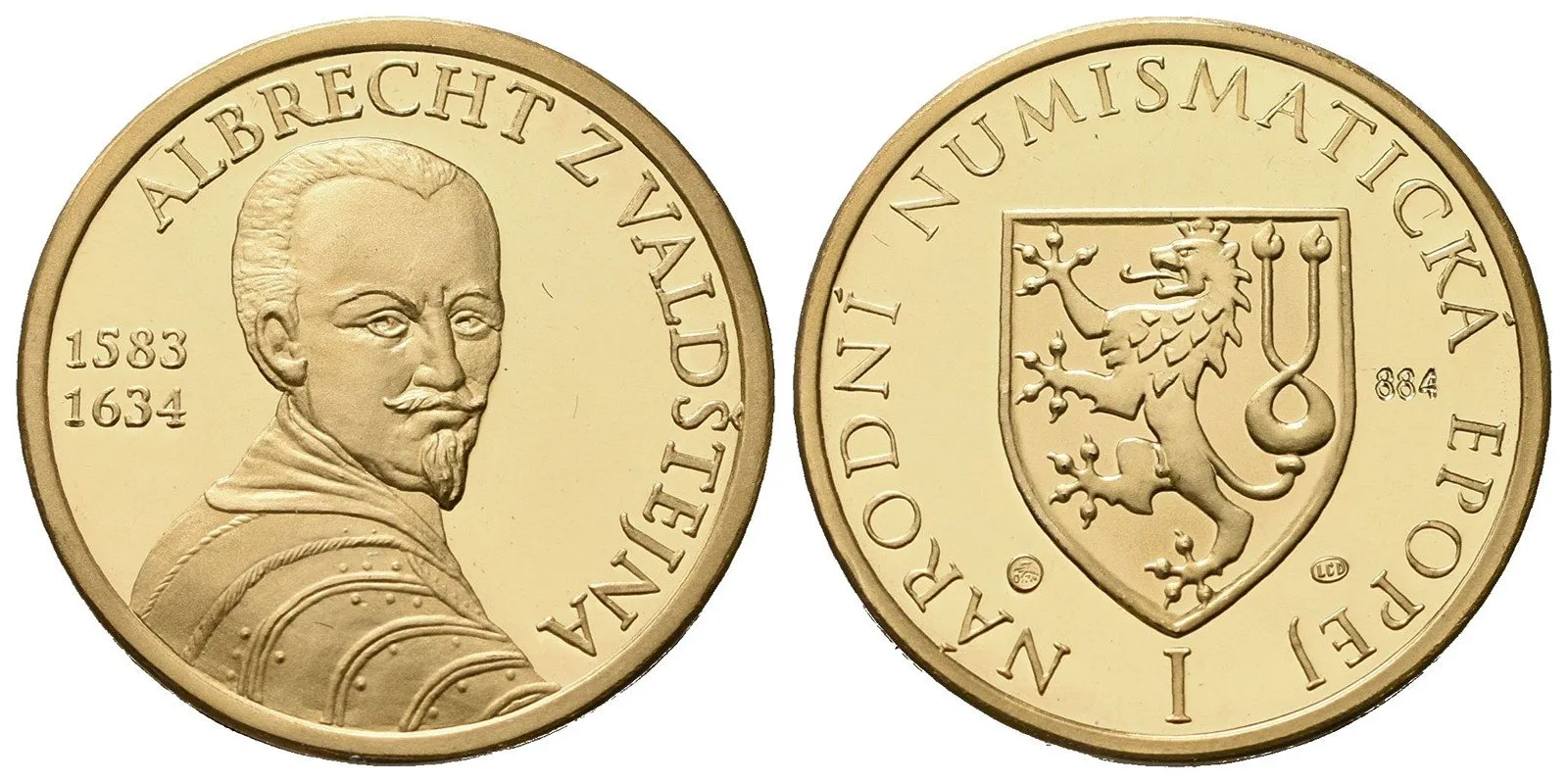 Medaile b.l. - Albrecht z Valdštejna - Národní numismatická epopej