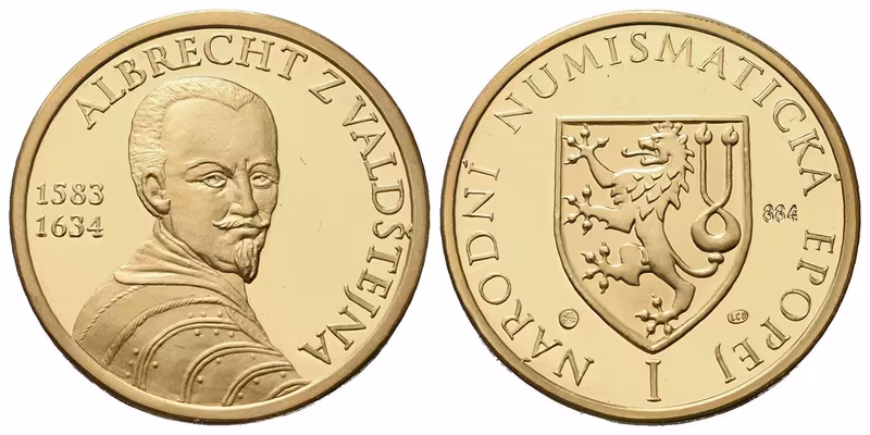 Medaile b.l. - Albrecht z Valdštejna - Národní numismatická epopej
