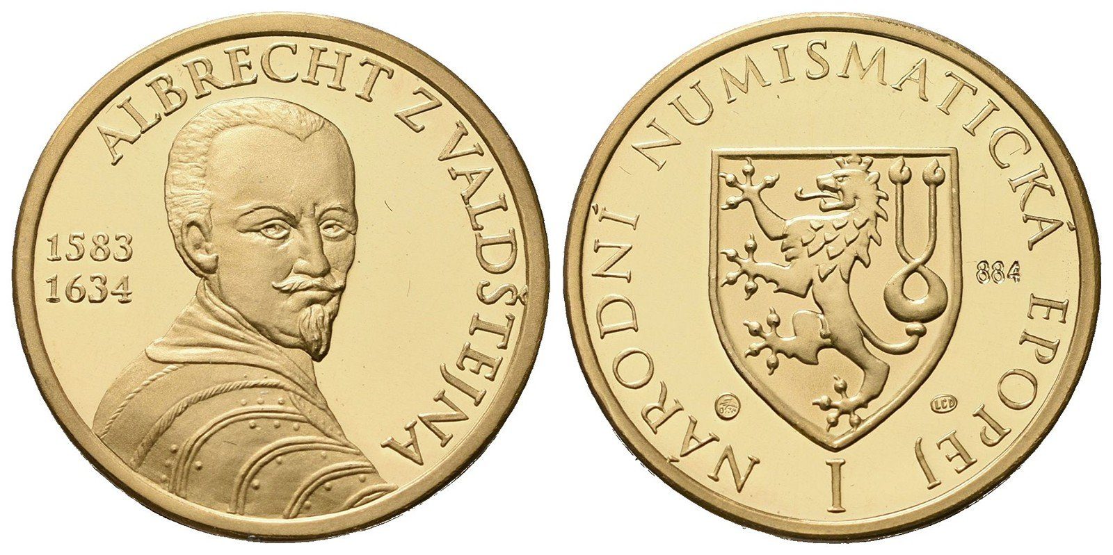 Medaile b.l. - Albrecht z Valdštejna - Národní numismatická epopej