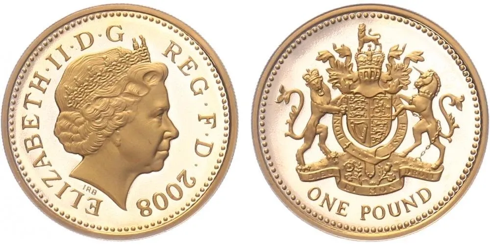 Velká Británie, One Pound 2008
