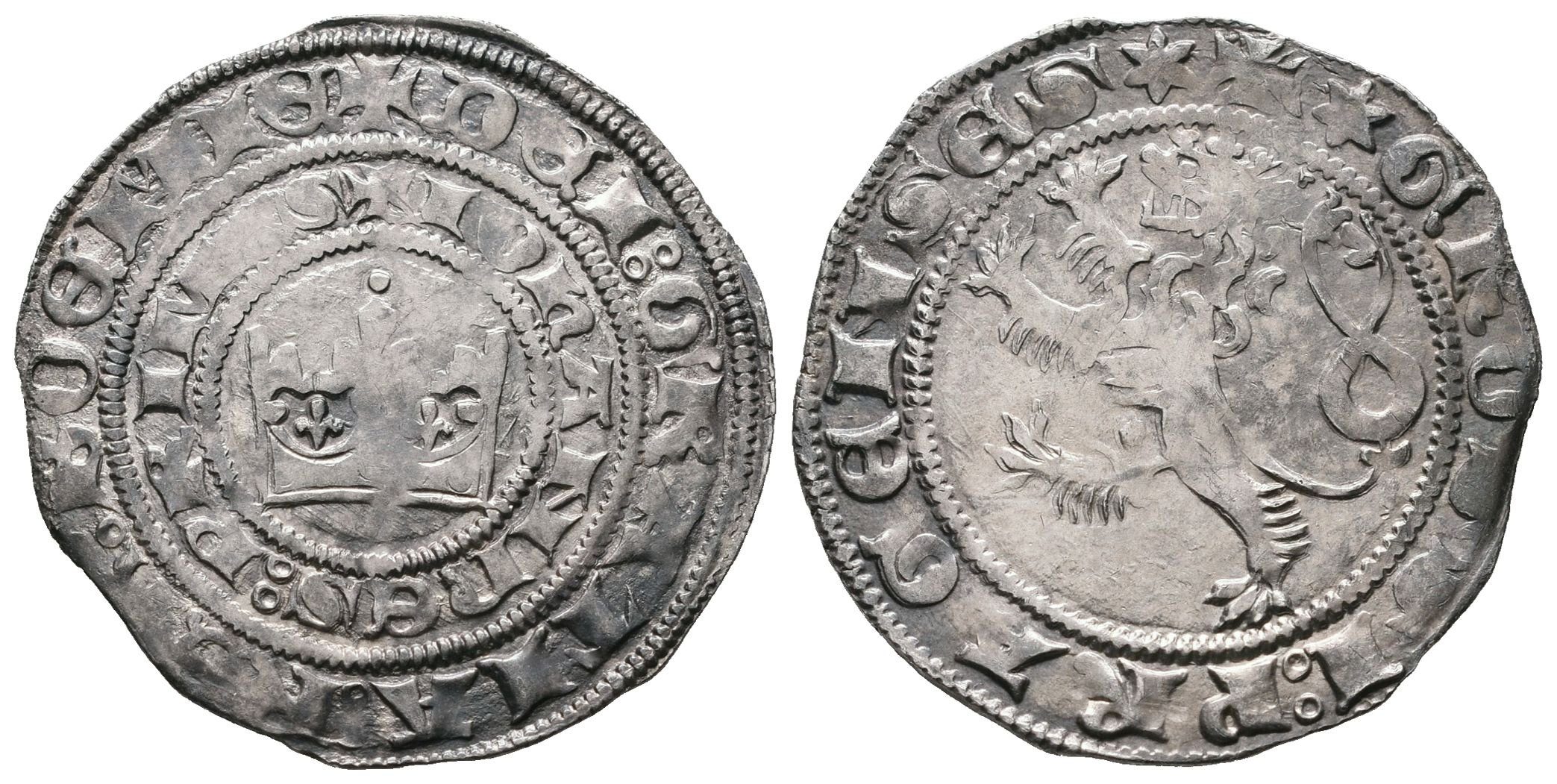 Jan Lucemburský, Pražský groš, Castelin 1