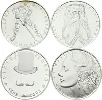 Soubor mincí - 200 Kč 2007 - Jarmila Novotná, 2008 - Hlávka, — 1