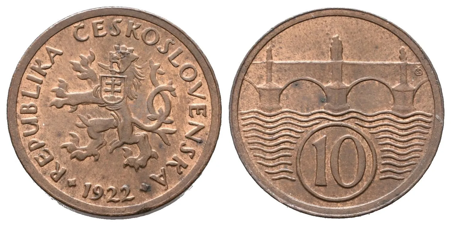 10 Haléř 1922