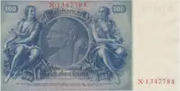 Německo, 100 Reichsmark 1935, typ O/O, Hej.D8c - fotografie 2