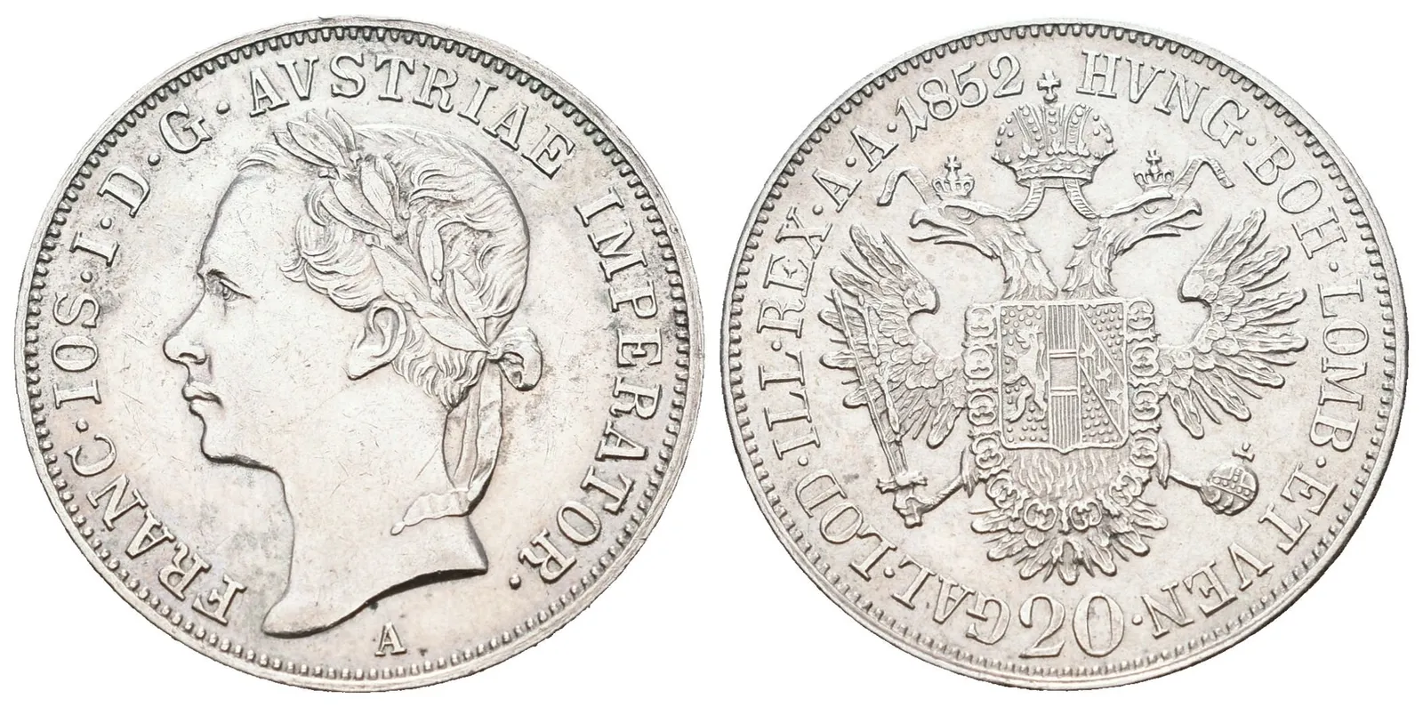 20 Krejcar 1852 A