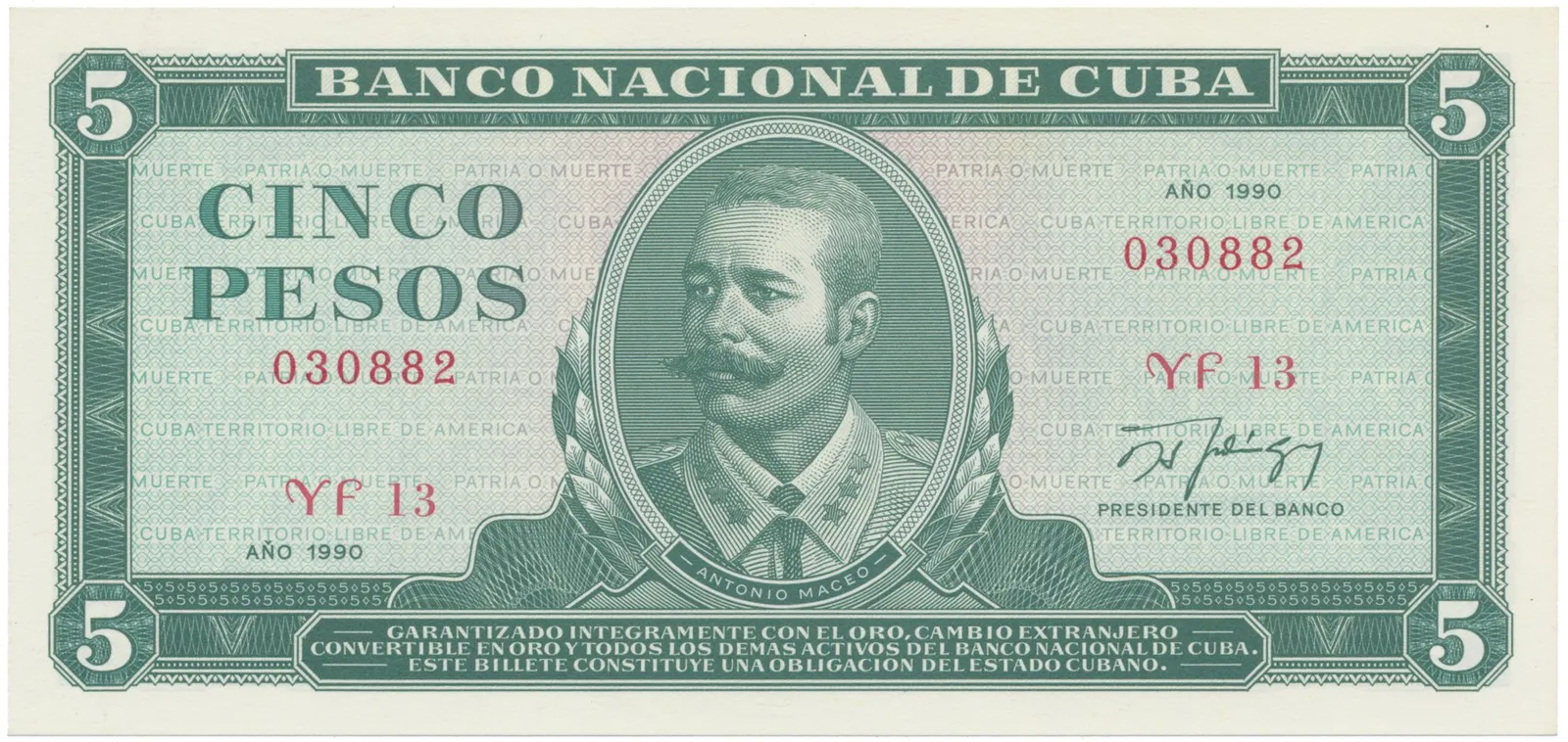 Kuba, 5 Pesos 1980, P.103d
