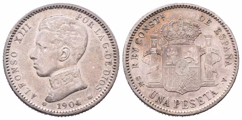 Španělsko, Peseta 1904 SMV