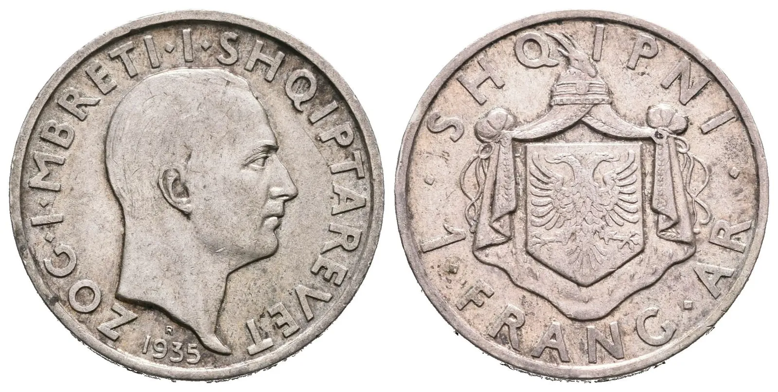 Albánie, 1 Frang 1935