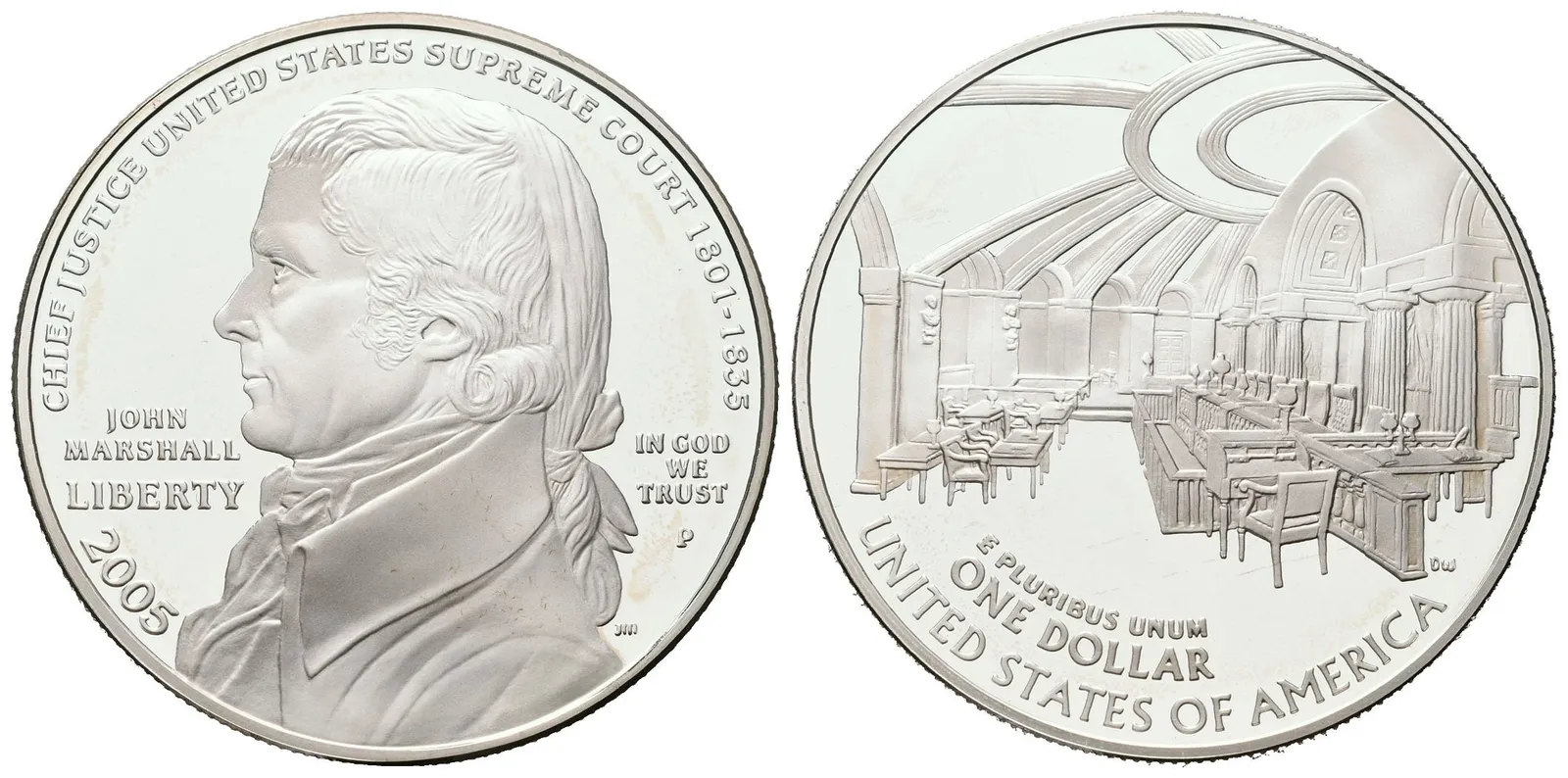 USA, 1 Dollar 2005 - John Marshall, PROOF