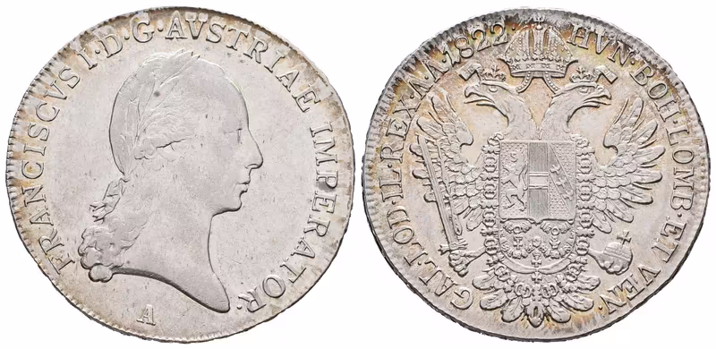 František II., 1/2 Tolar 1822 A