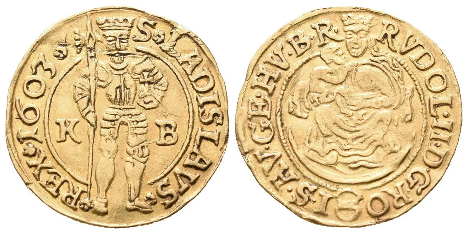 Rudolf II., Dukát 1603 KB, Kremnica