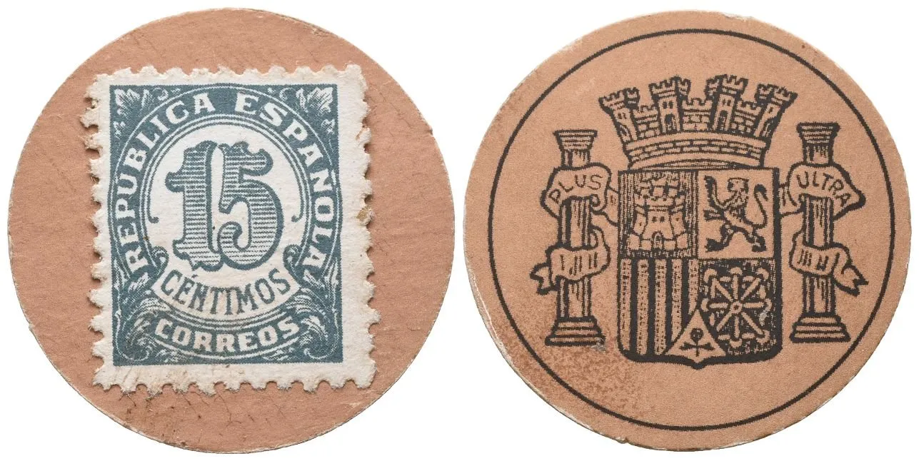 Španělsko, 15 Centimos (1938), P.96B
