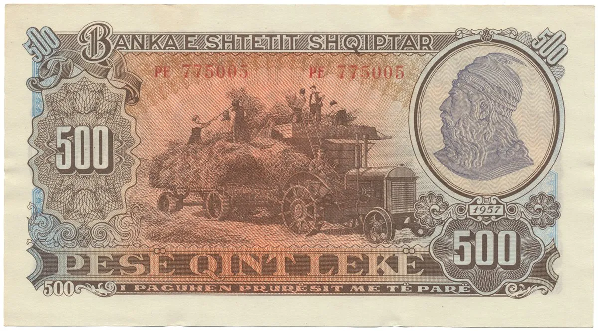 Albánie, 500 Leke 1957, P.31