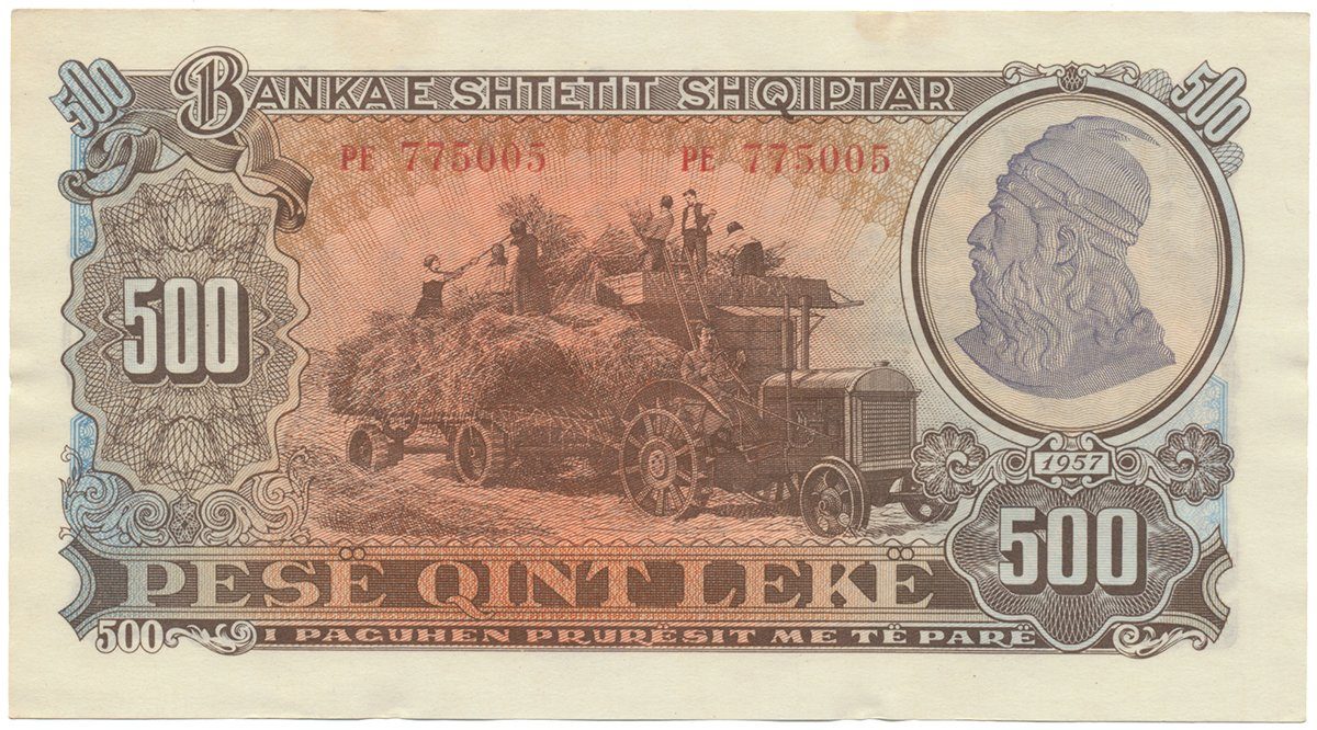 Albánie, 500 Leke 1957, P.31
