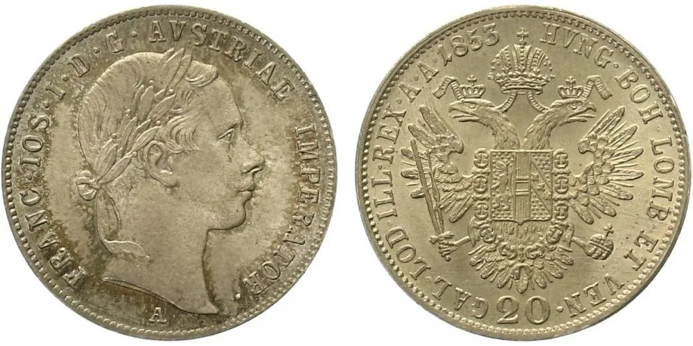 Konvenční měna, 1848 - 1857 — 1