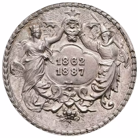 AR Medaile 1887 - IX. Německé jubilejní střelby ve Frankfurtu nad Mohanem.