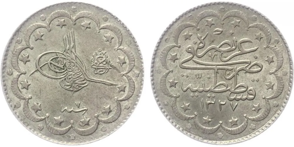 Turecko, Muhammad V., AH 1327 - 1336 (1909 - 1918 AD) — 1