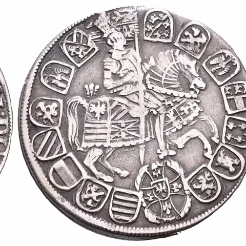 1/4 Tolar b.l., Hall, jako velmistr Řádu německých rytířů, KM.3,
