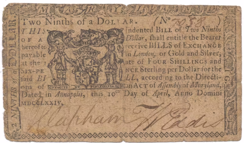 Amerika, 2/9 Dollar 1774