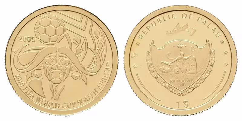 Palau, 1 Dollar 2009 - Mistrovství světa ve fotbale 2010