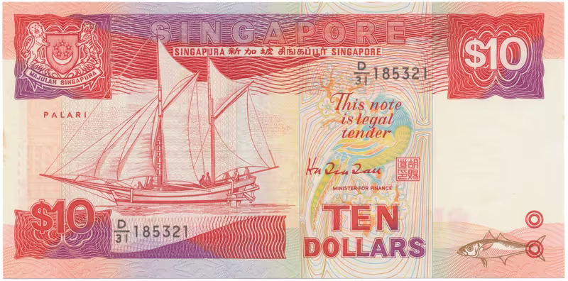 Singapur, 10 Dollars (1988), P.20