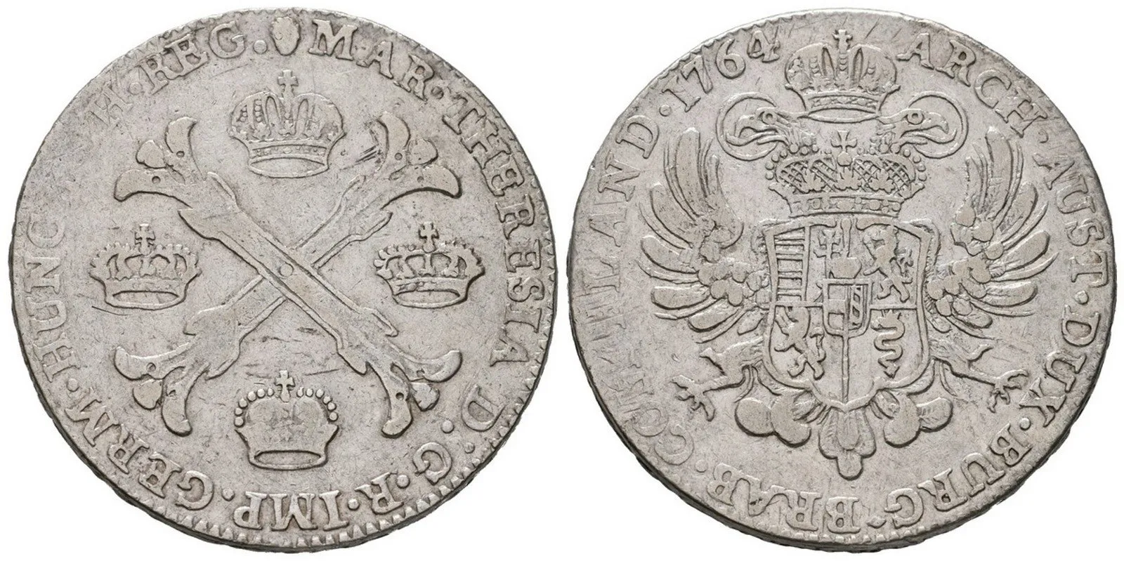 Marie Terezie, Tolar křížový 1764, Brusel