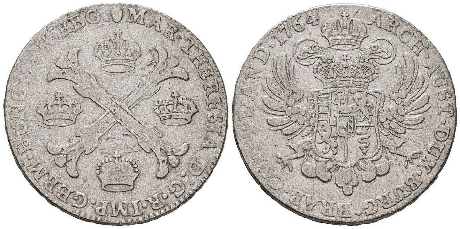Marie Terezie, Tolar křížový 1764, Brusel
