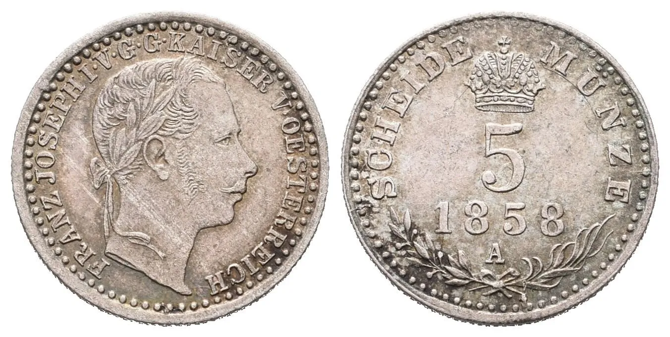 5 Krejcar 1858 A
