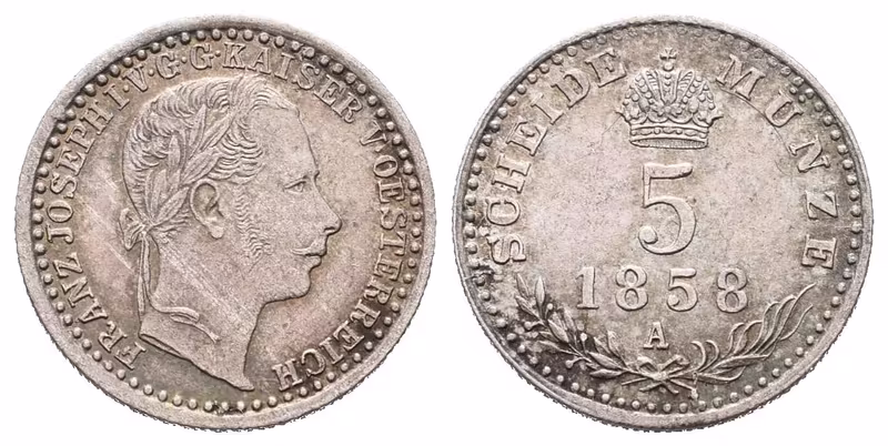 5 Krejcar 1858 A