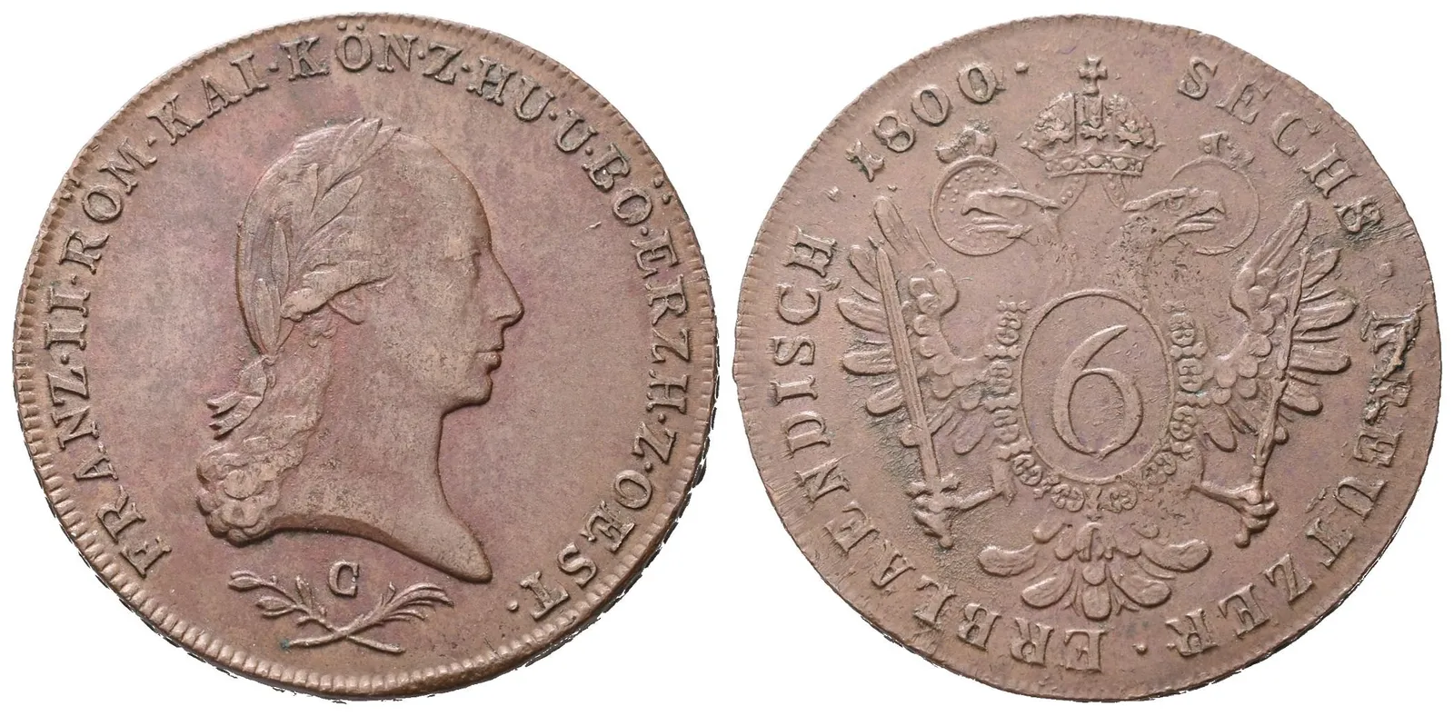 František II., 6 Krejcar 1800 C