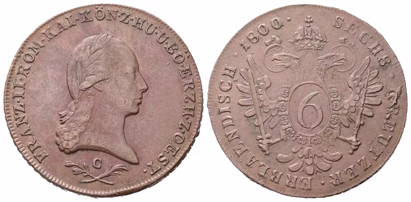 František II., 6 Krejcar 1800 C