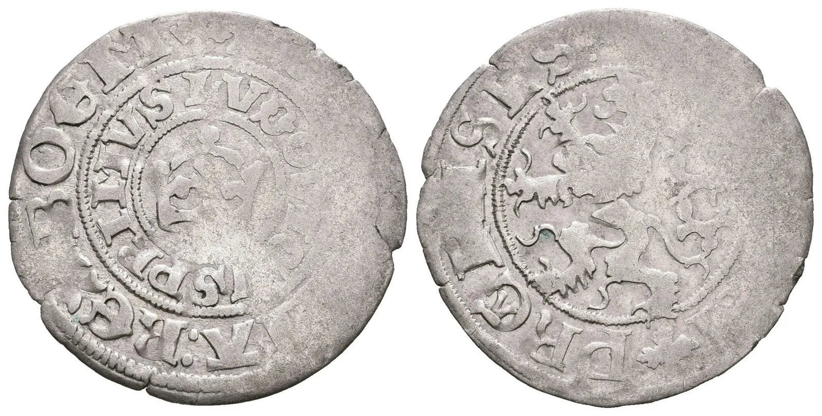Pražský groš, Kutná Hora, Há.Av. II.a/1, pěkná zachovalost, patina, — 1