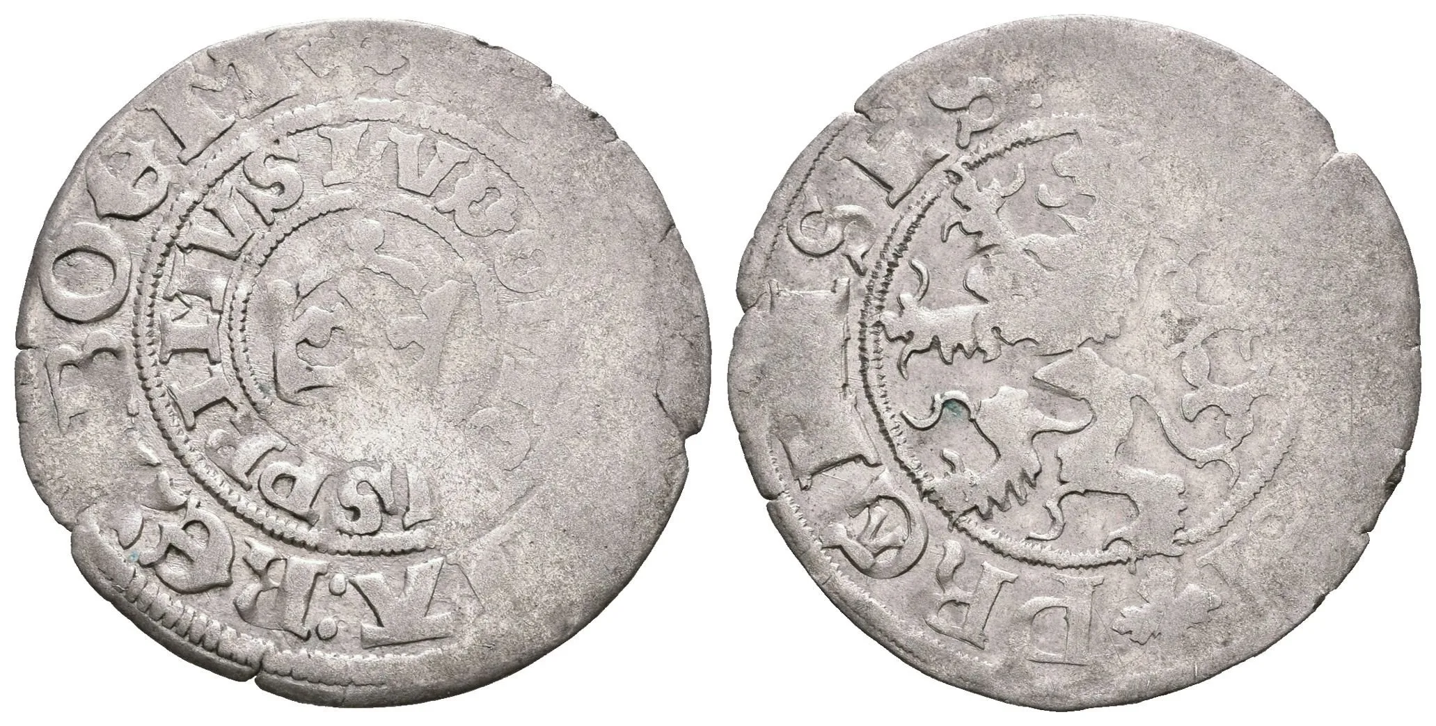 Pražský groš, Kutná Hora, Há.Av. II.a/1, pěkná zachovalost, patina, — 1