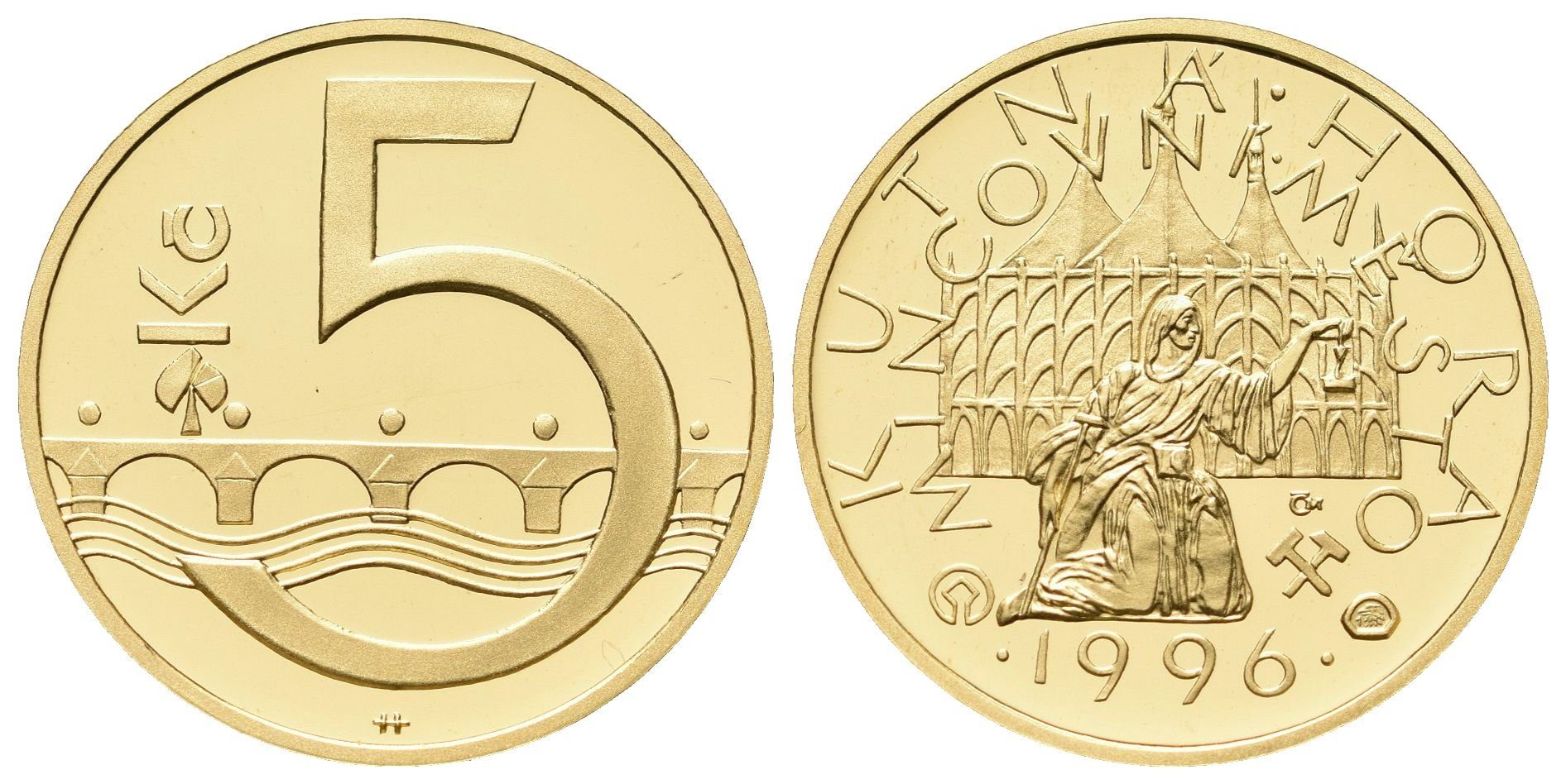 Medaile 1997 - Motiv 5 Kč - Mincovní město Kutná Hora