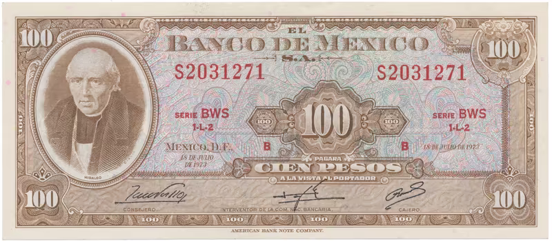 Mexiko, 100 Pesos 1972, P.61h