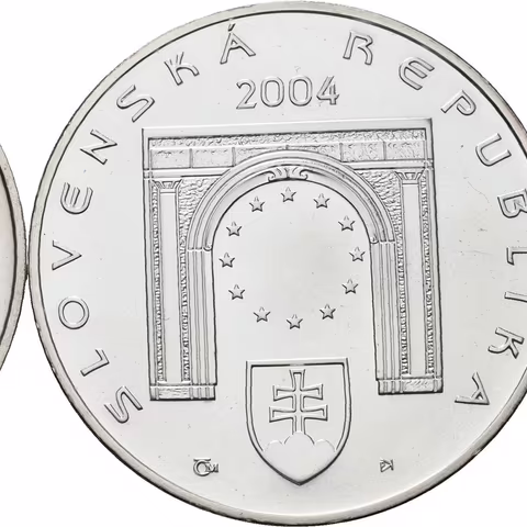 200 Sk 2003 - Imrich Karvaš + 200 Sk 2004 - Vstup do EU,