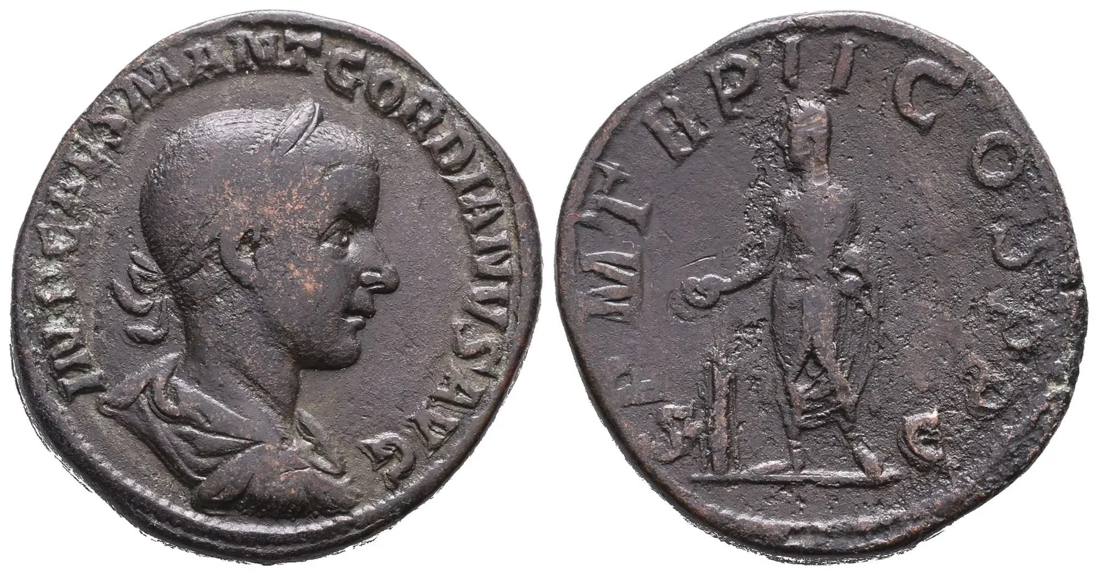 Gordian III., sestercius, Řím, RIC 271